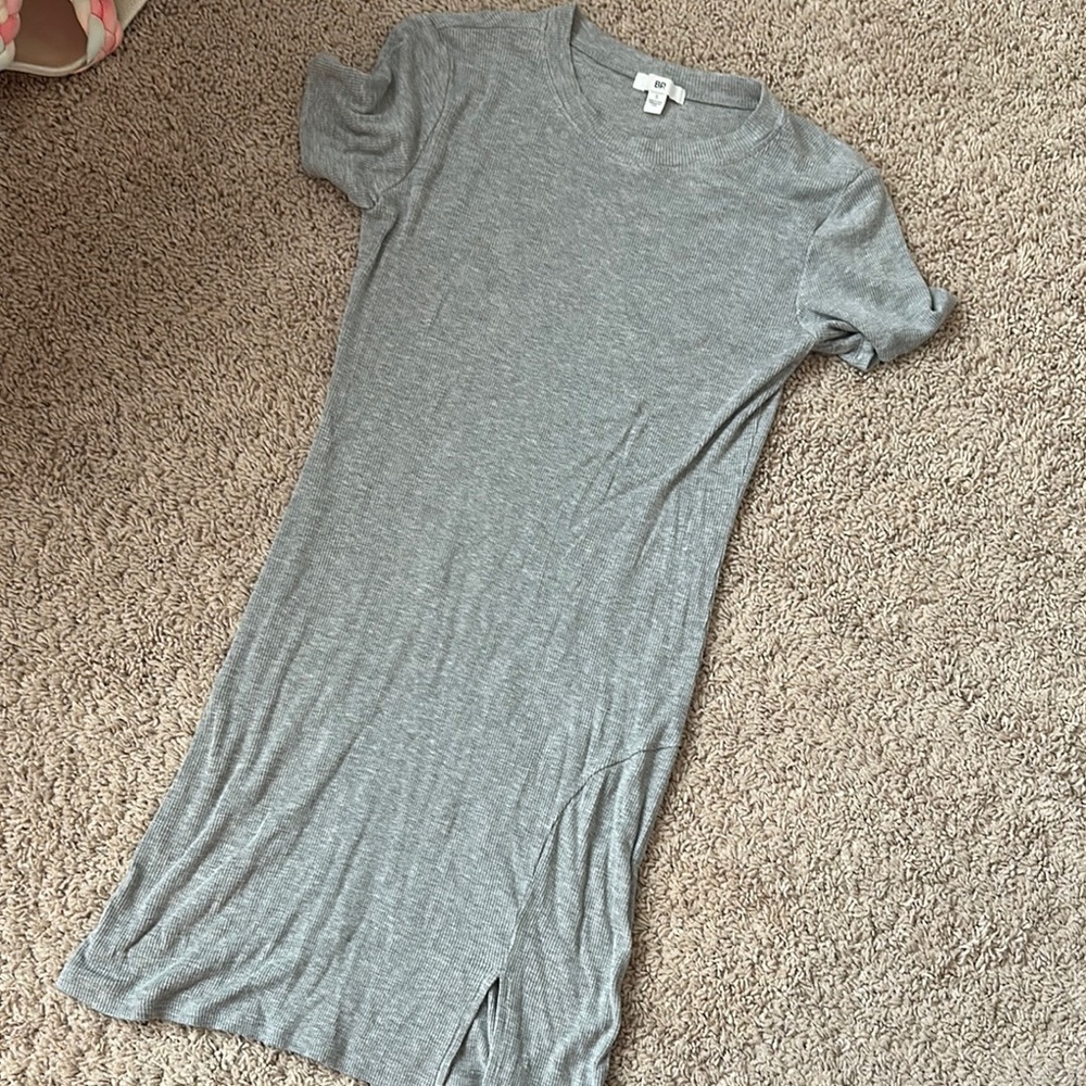 BP Gray Casual T-Shirt Dress